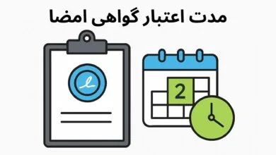 مدت اعتبار گواهی امضا