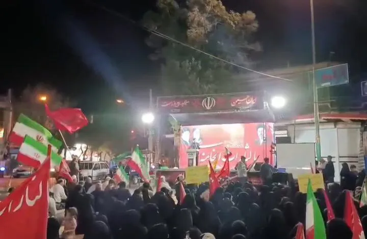 صد و هفتاد و چهارمین اجتماع شبانه مردم بناب در بیعت با رهبری